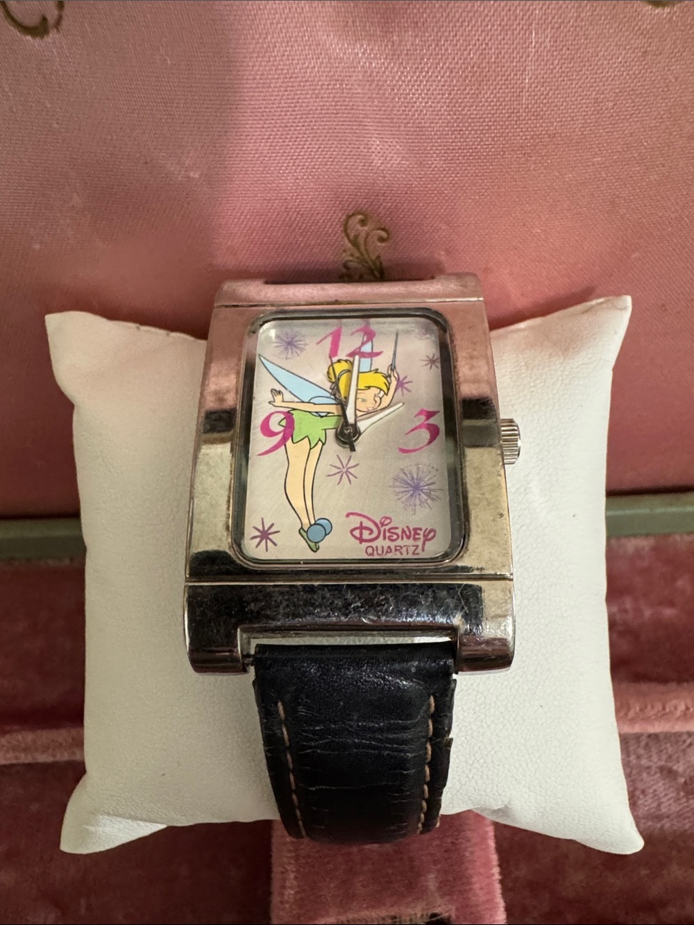 Disney Tinker Bell Watch in Pink, Silver and Black